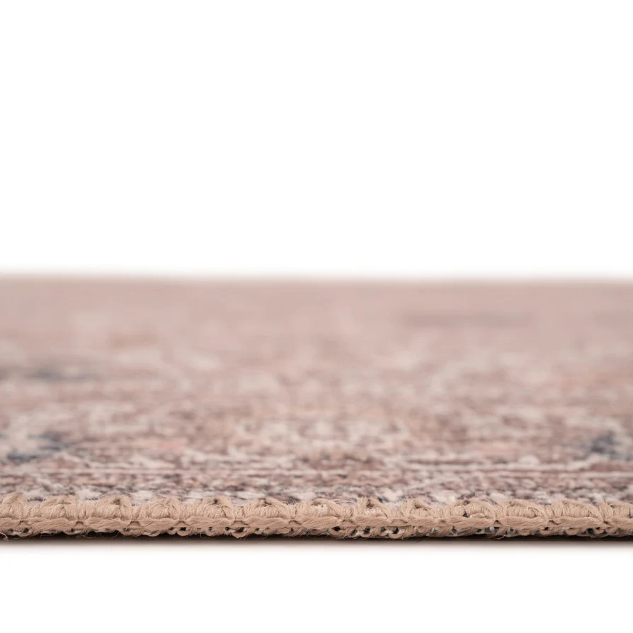 Flatwoven Washable Vintage Distressed Floral Area Rug - Macie - Image 10