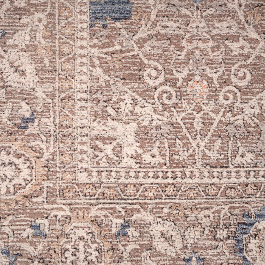 Flatwoven Washable Vintage Distressed Floral Area Rug - Macie - Image 13