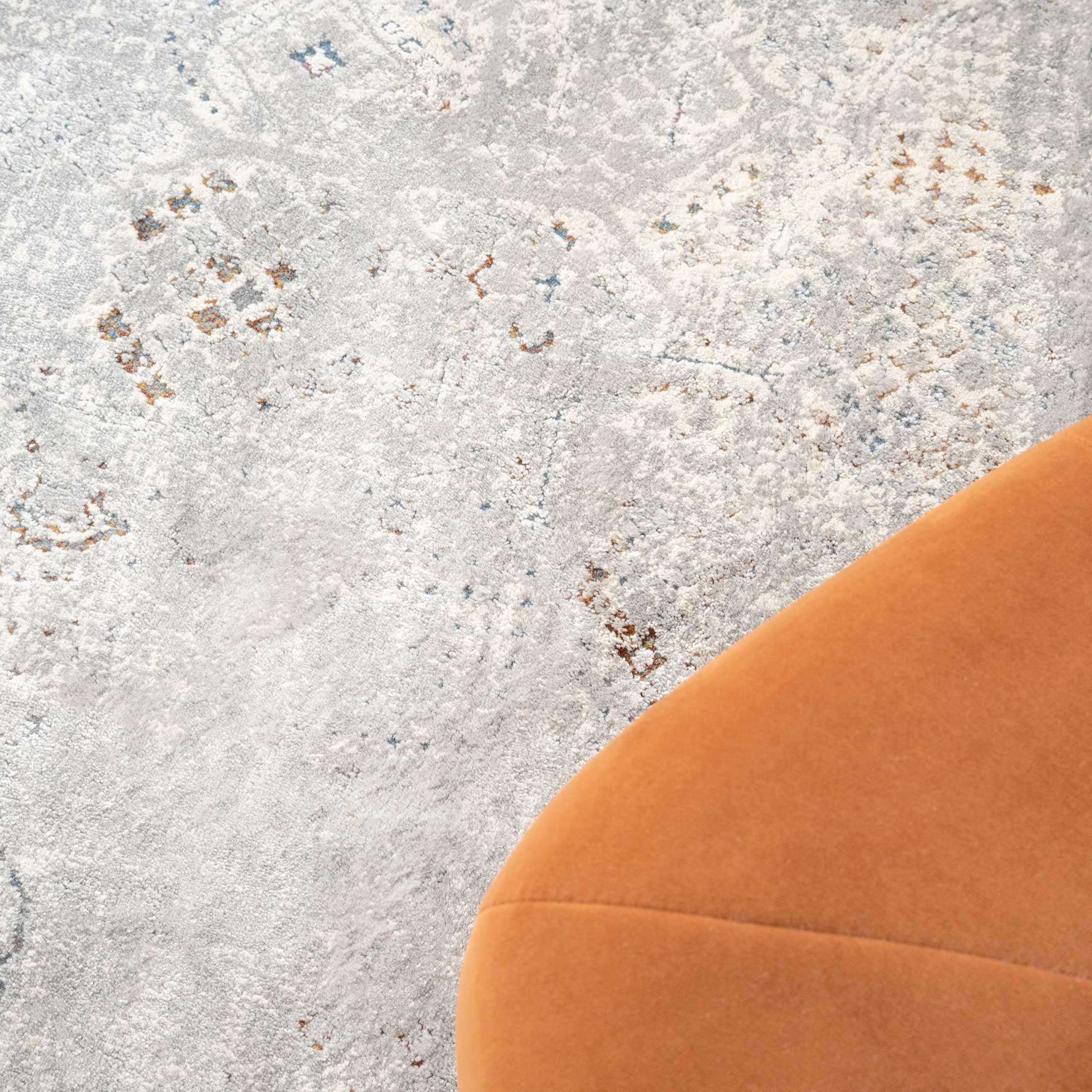 Vintage Grey Washed Effect Living Room Rug - Frank - Image 4