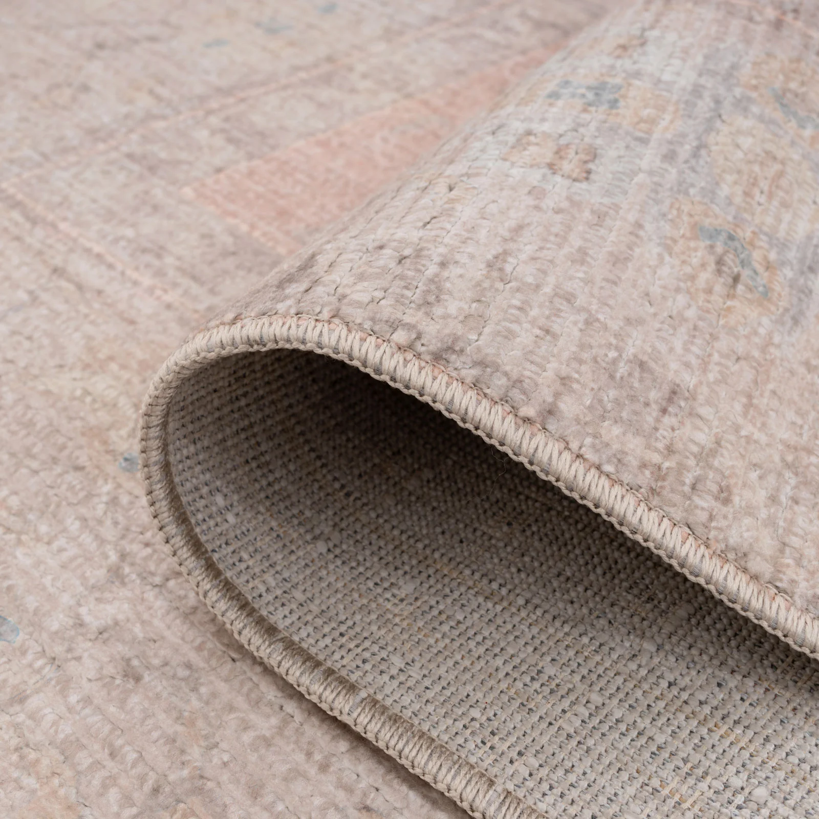Vintage Coral Pink Chic Rug - Clara - Image 4