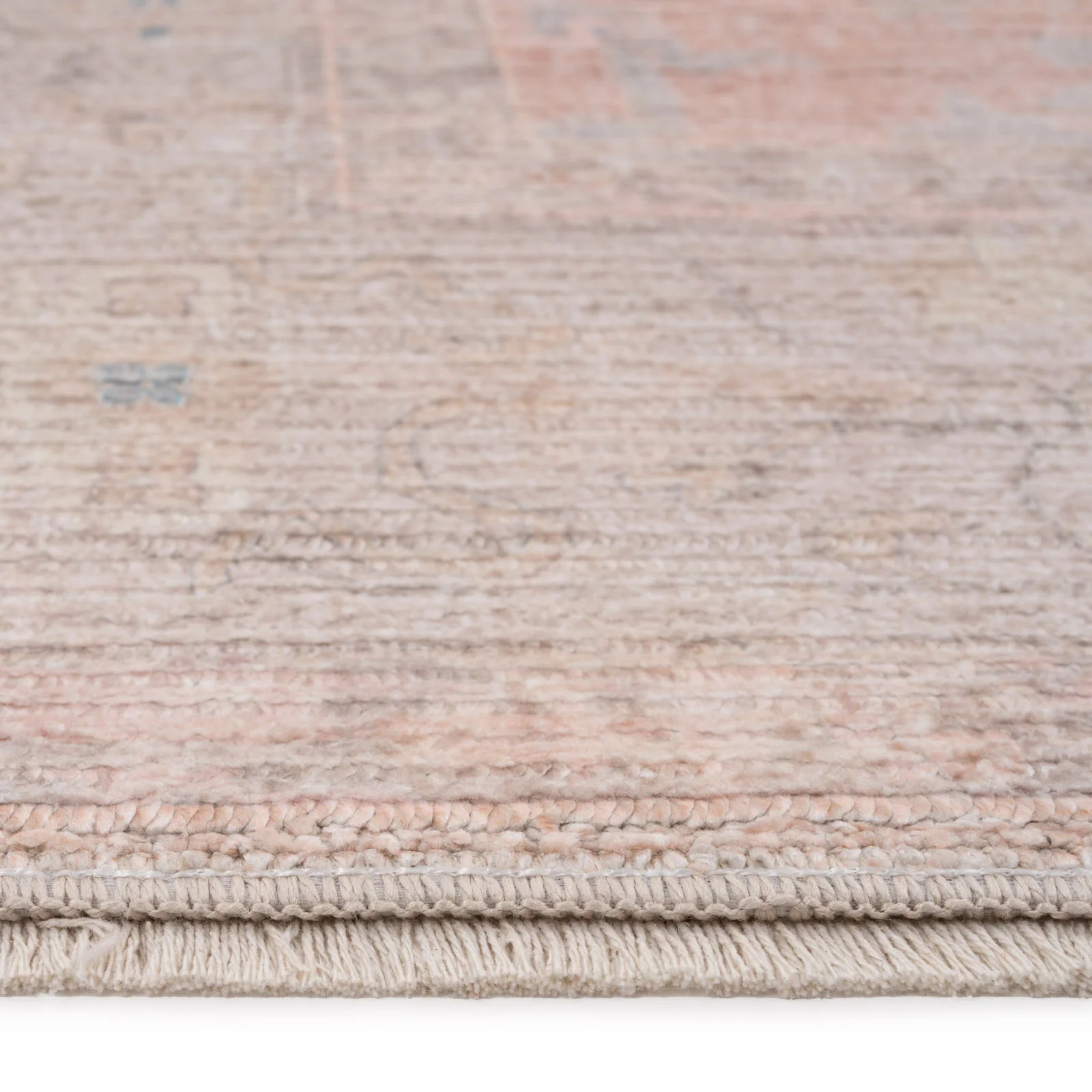 Vintage Coral Pink Chic Rug - Clara - Image 5