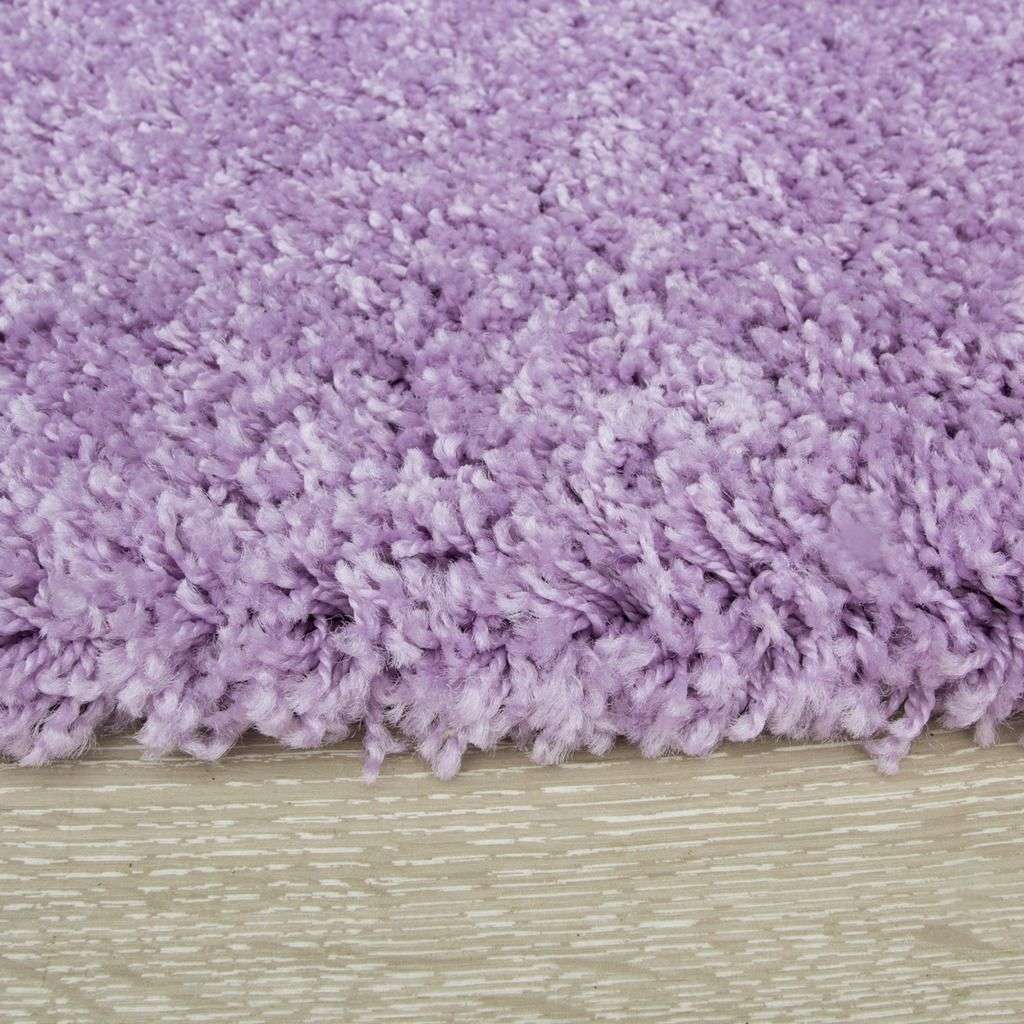 Violet Round Circle Shaggy Rug - Image 2