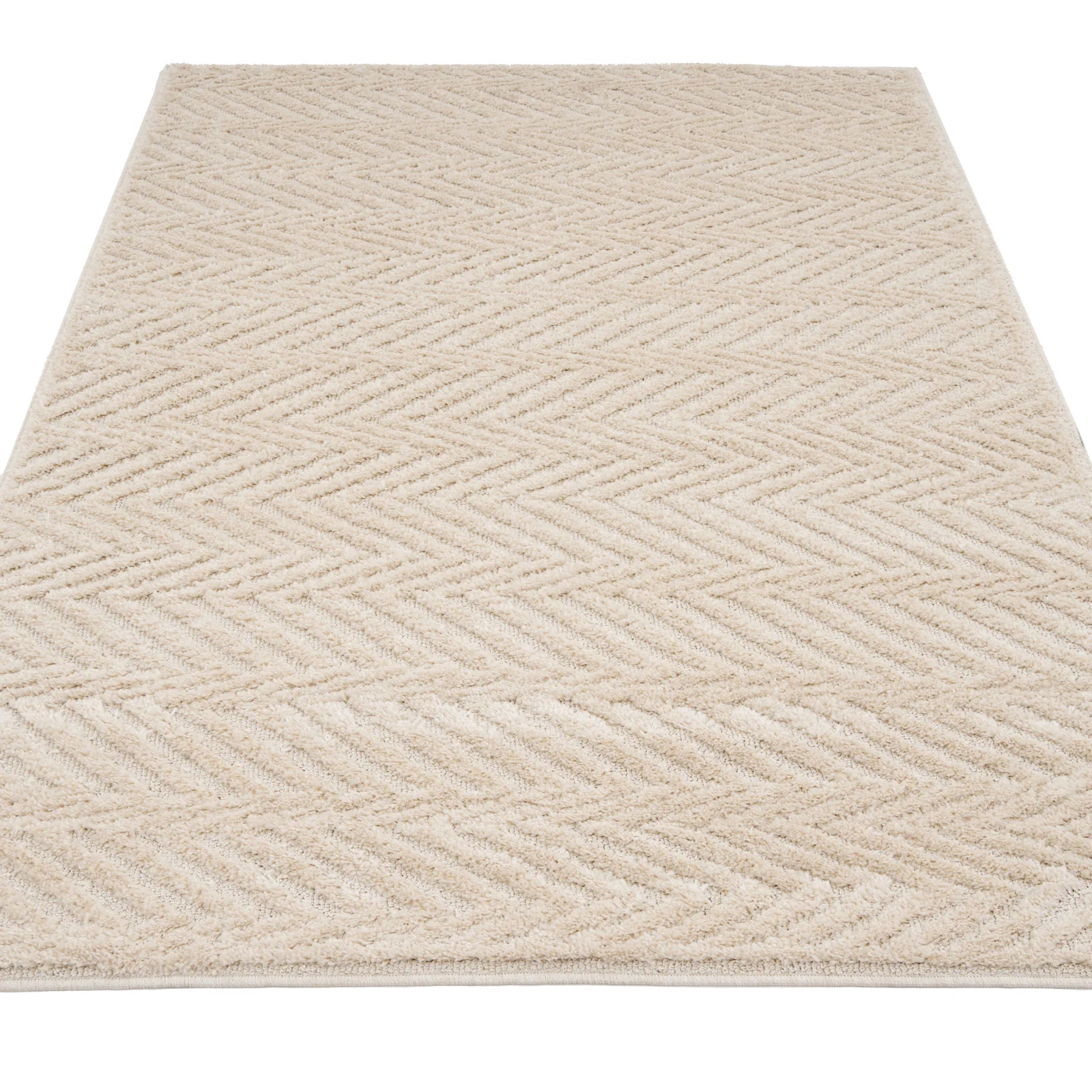 Warm White Chevron Rug - Sula - Image 4