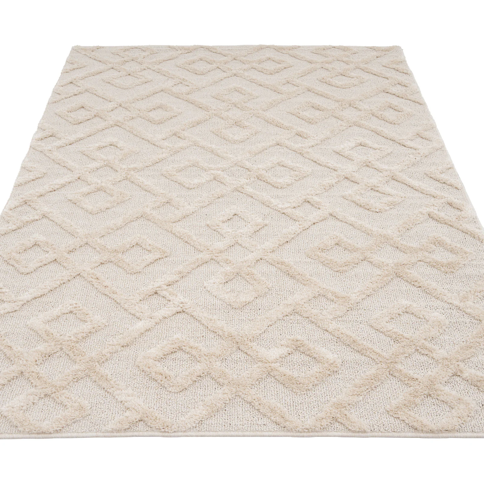 Warm White Interlocking Rug - Sade - Image 4