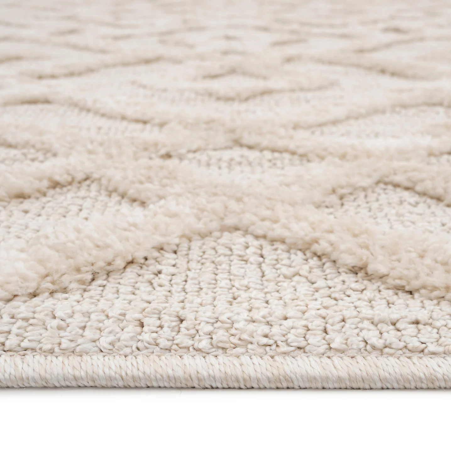 Warm White Interlocking Rug - Sade - Image 6