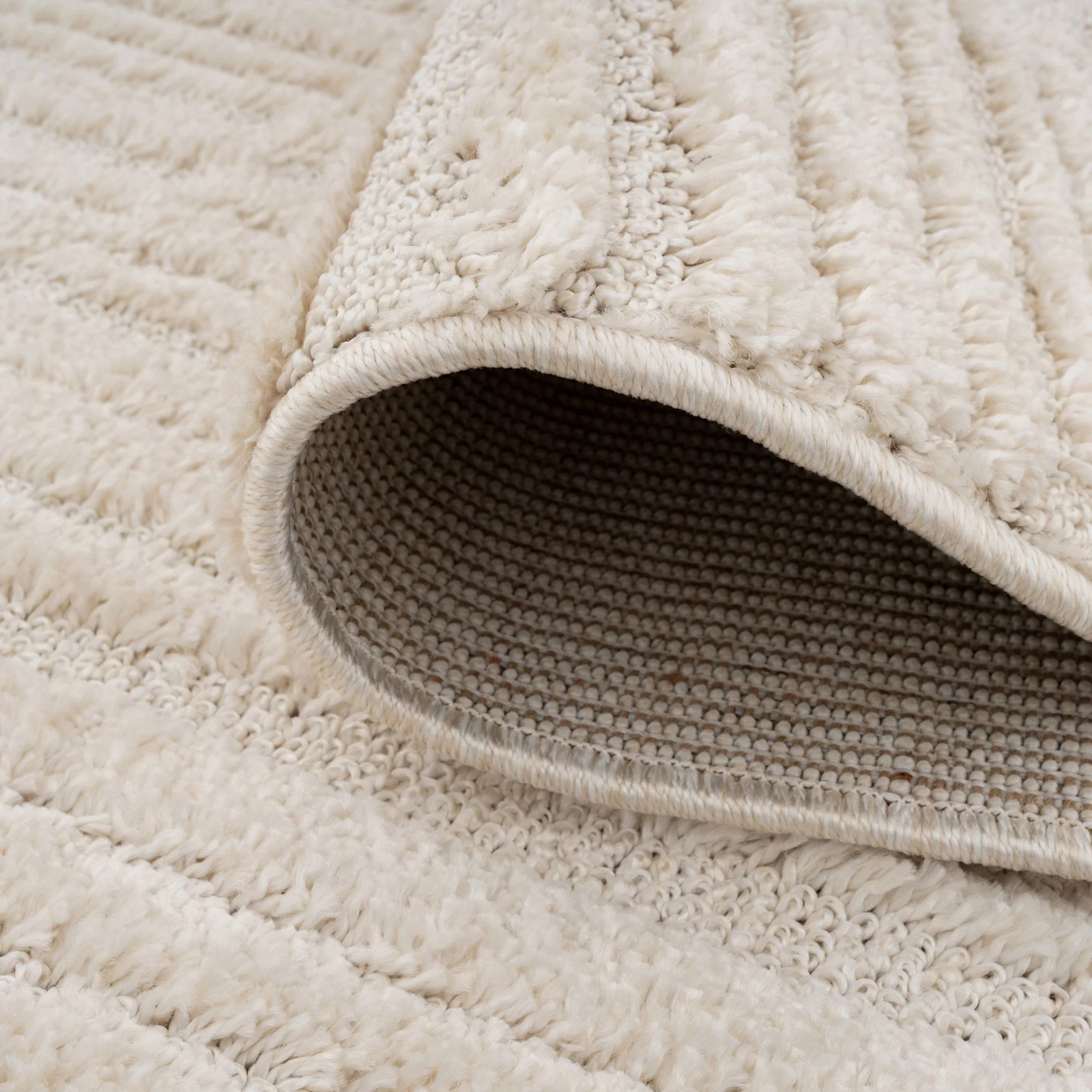 Warm White Linear Area Rug - Bowie - Image 11
