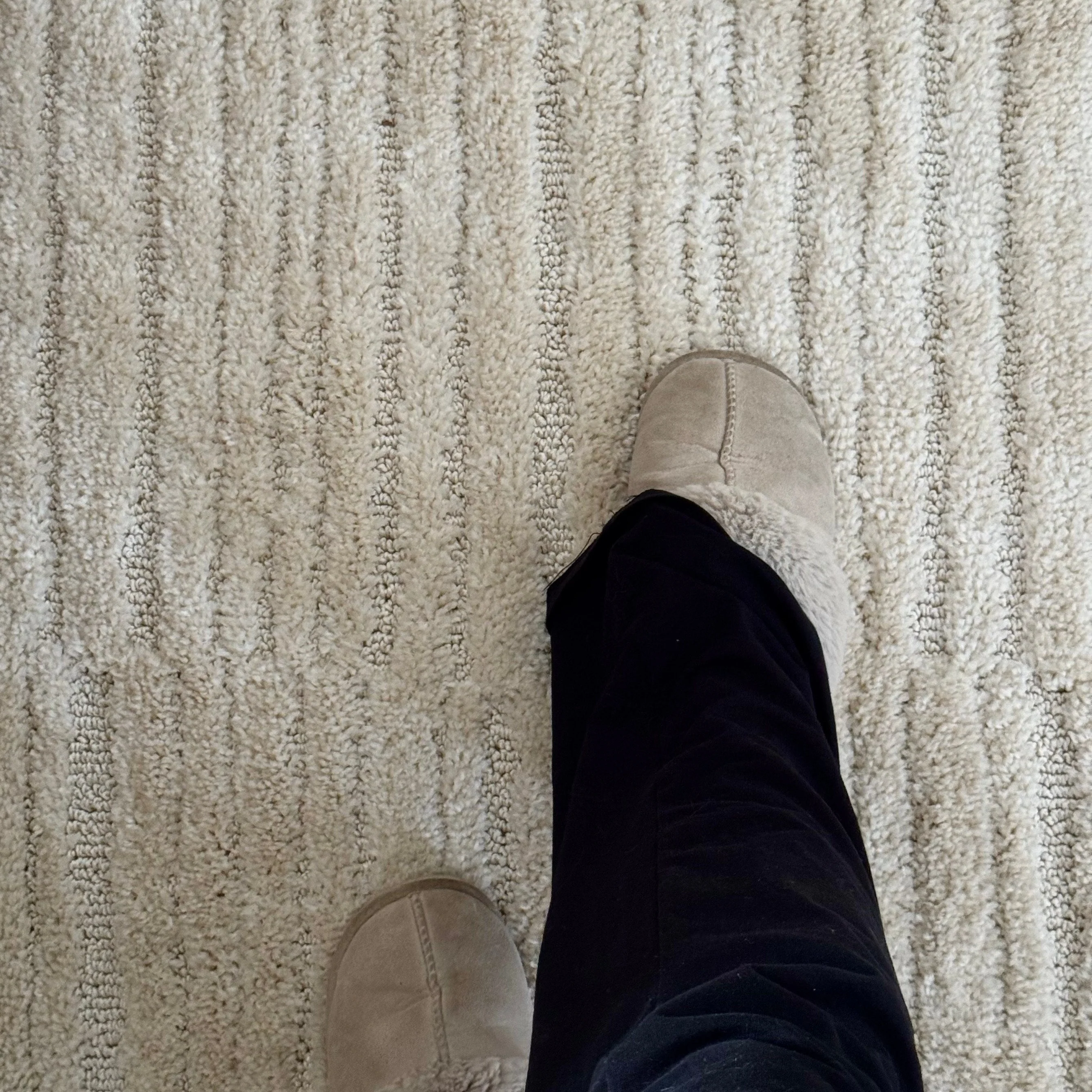 Warm White Linear Area Rug - Bowie - Image 4