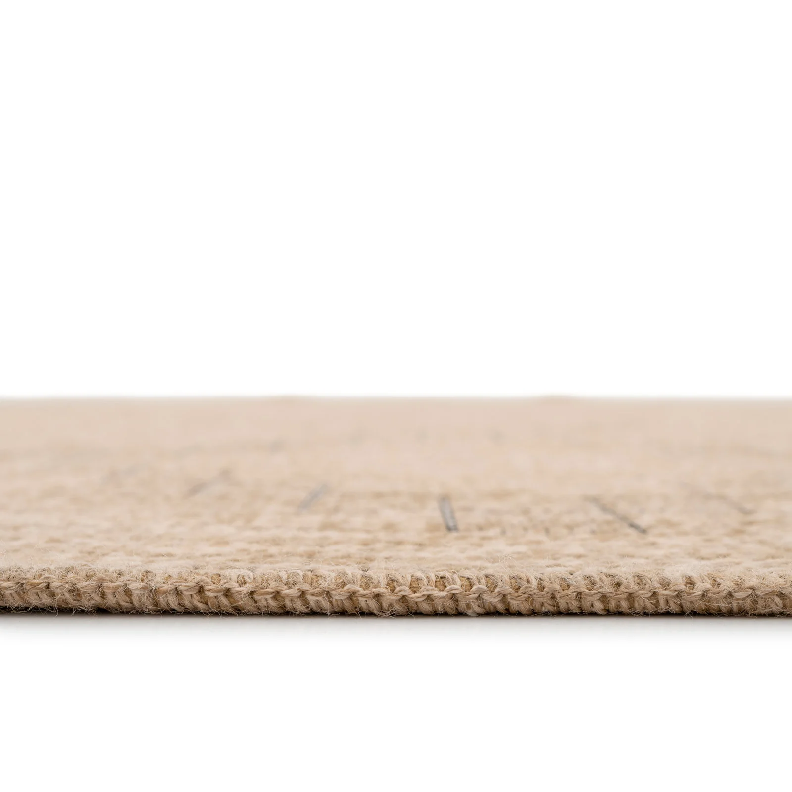 Washable Beige Berber Jute Style Runner - Alva - Image 2