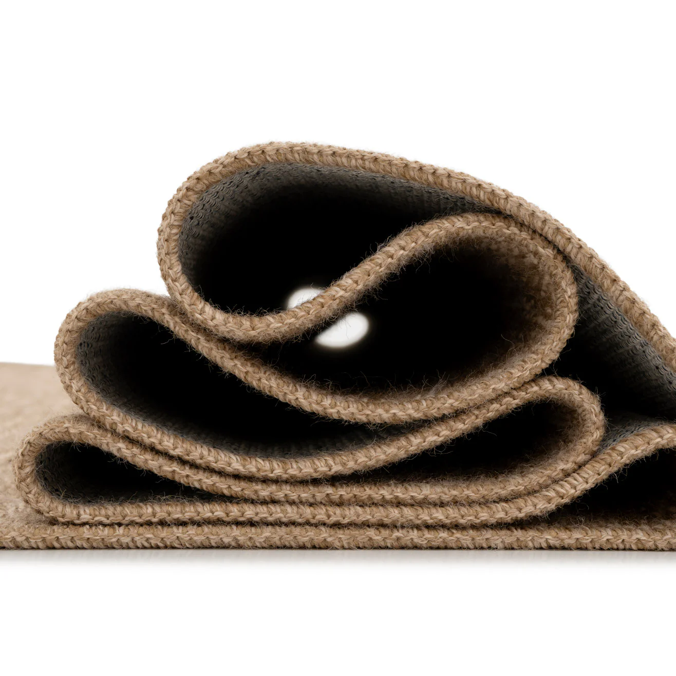 Washable Beige Border Jute Style Rug - Rayna - Image 10
