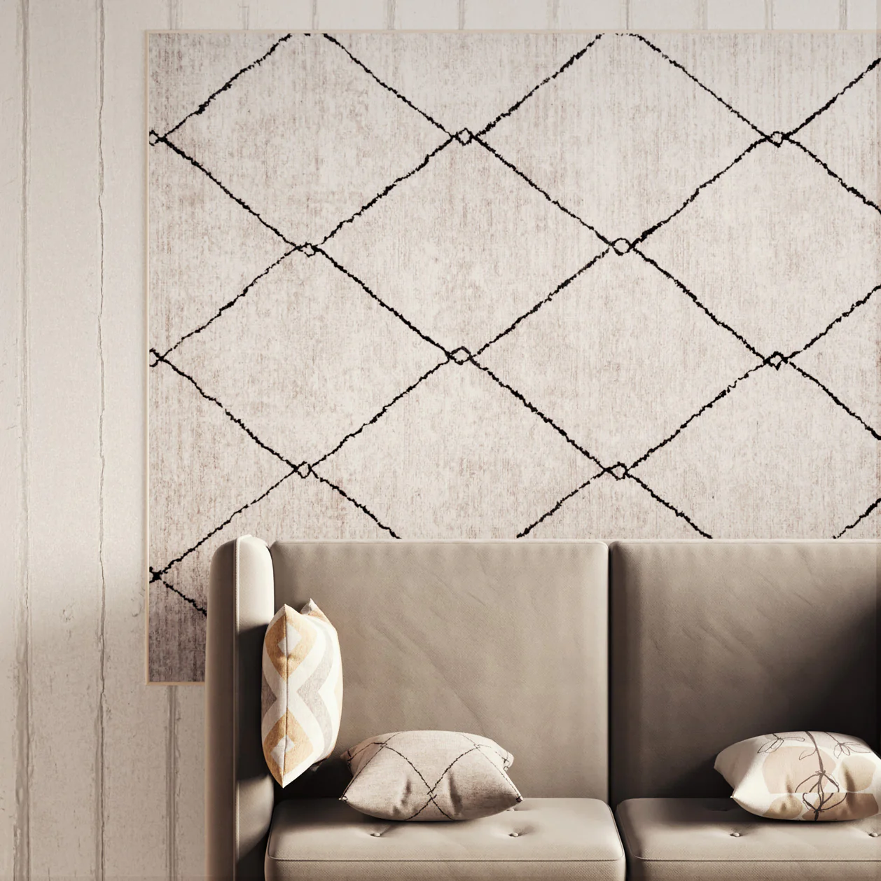 Washable Berber Trellis Rug - Sol - Image 10