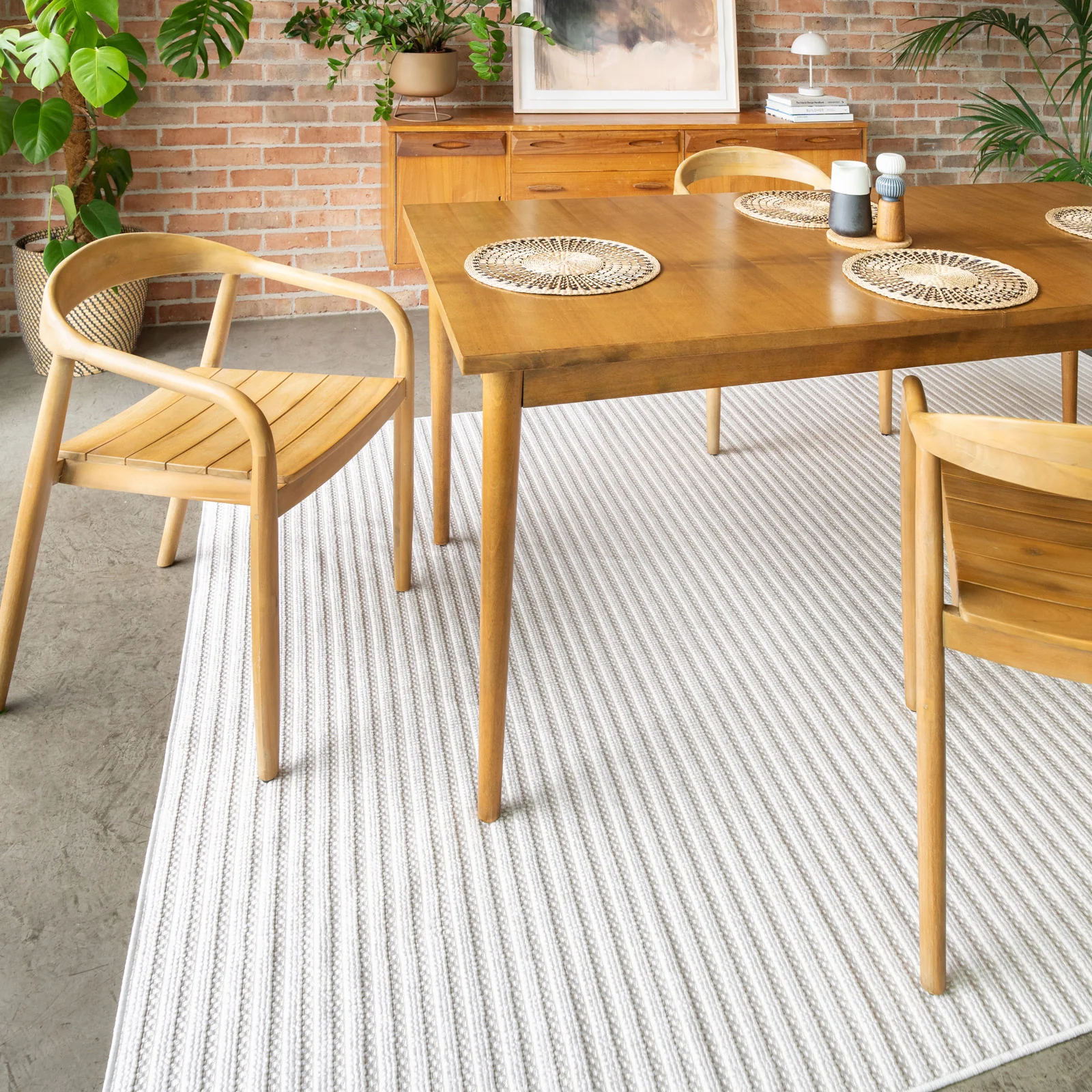 Washable Bobbled Cream Scandi Rug - Olivia - Image 2