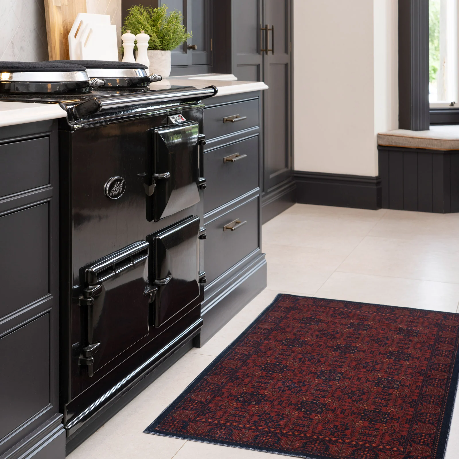 Washable Boho Persian Style Mat - Sana