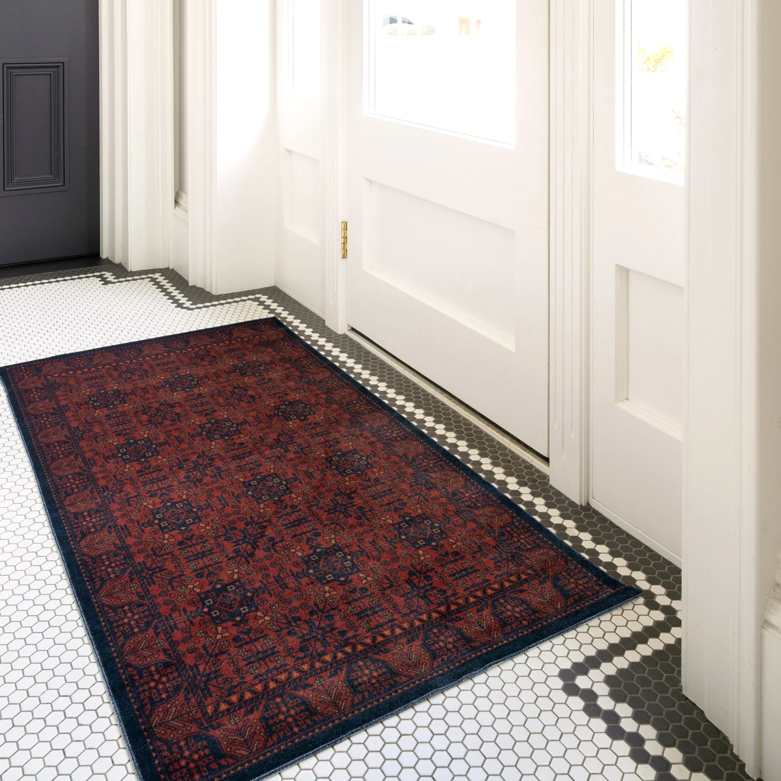 Washable Boho Persian Style Mat - Sana - Image 2