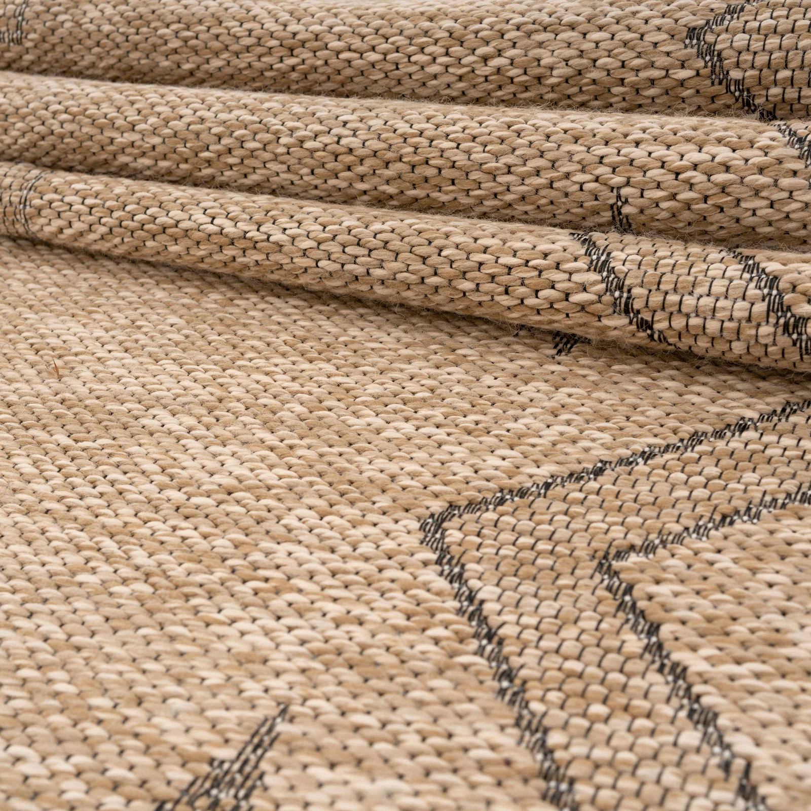 Washable Beige Berber Jute Style Rug - Alva - Image 12