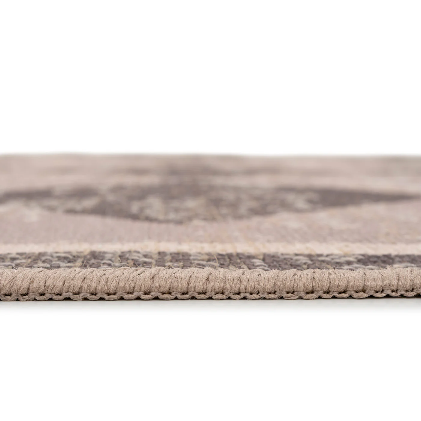 Washable Brown Harlequin Jute Style Rug - Suki - Image 8