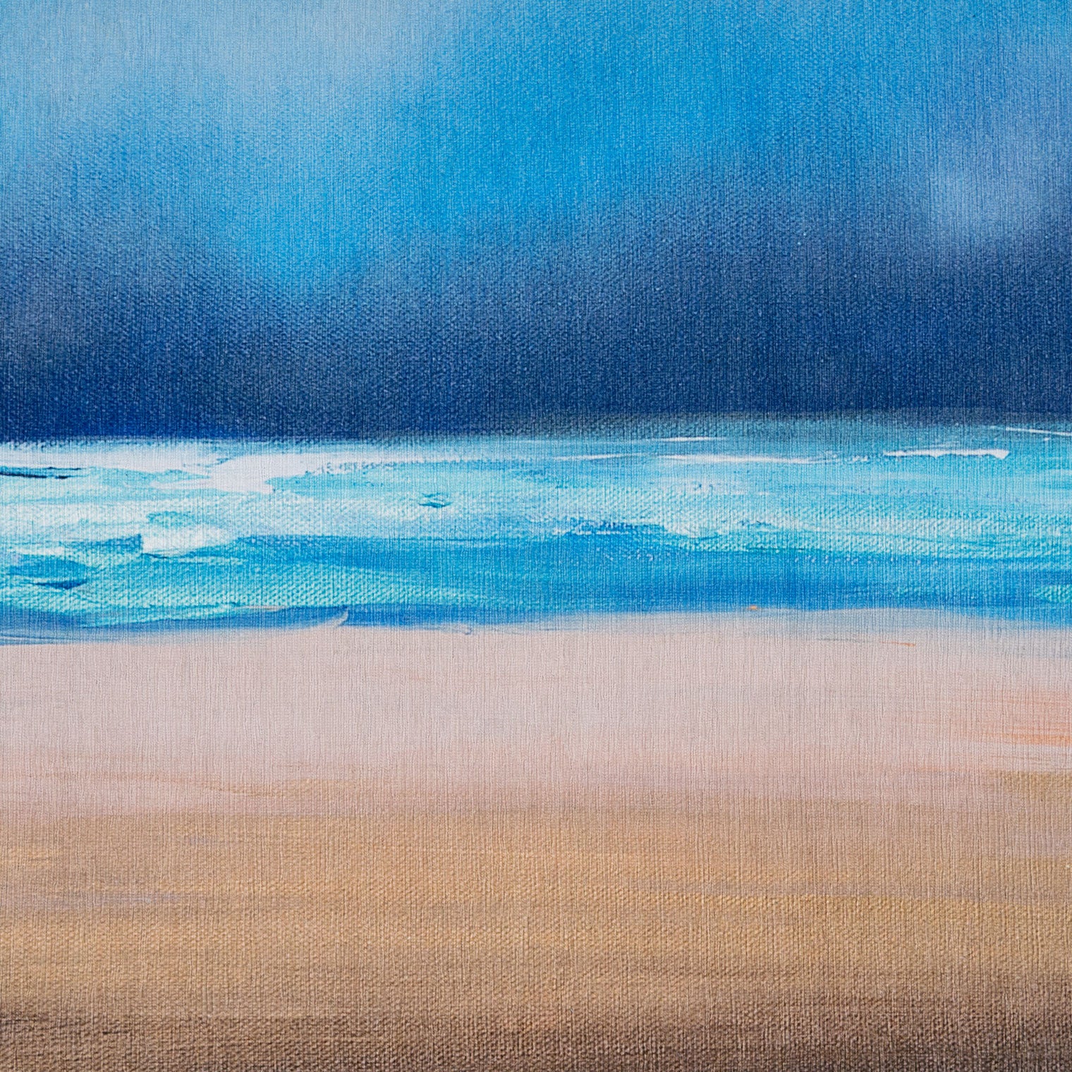 Washable Coastal Blue Designer Rug - Breathe - Image 5