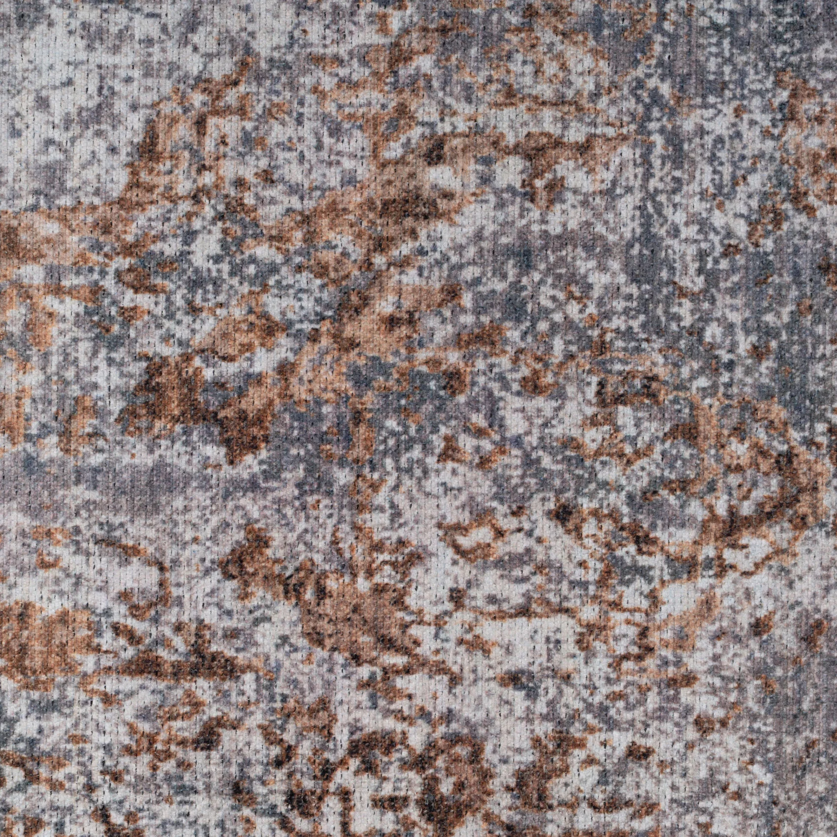 Flatwoven Washable Distressed Copper Blue Rug - Tobin - Image 8