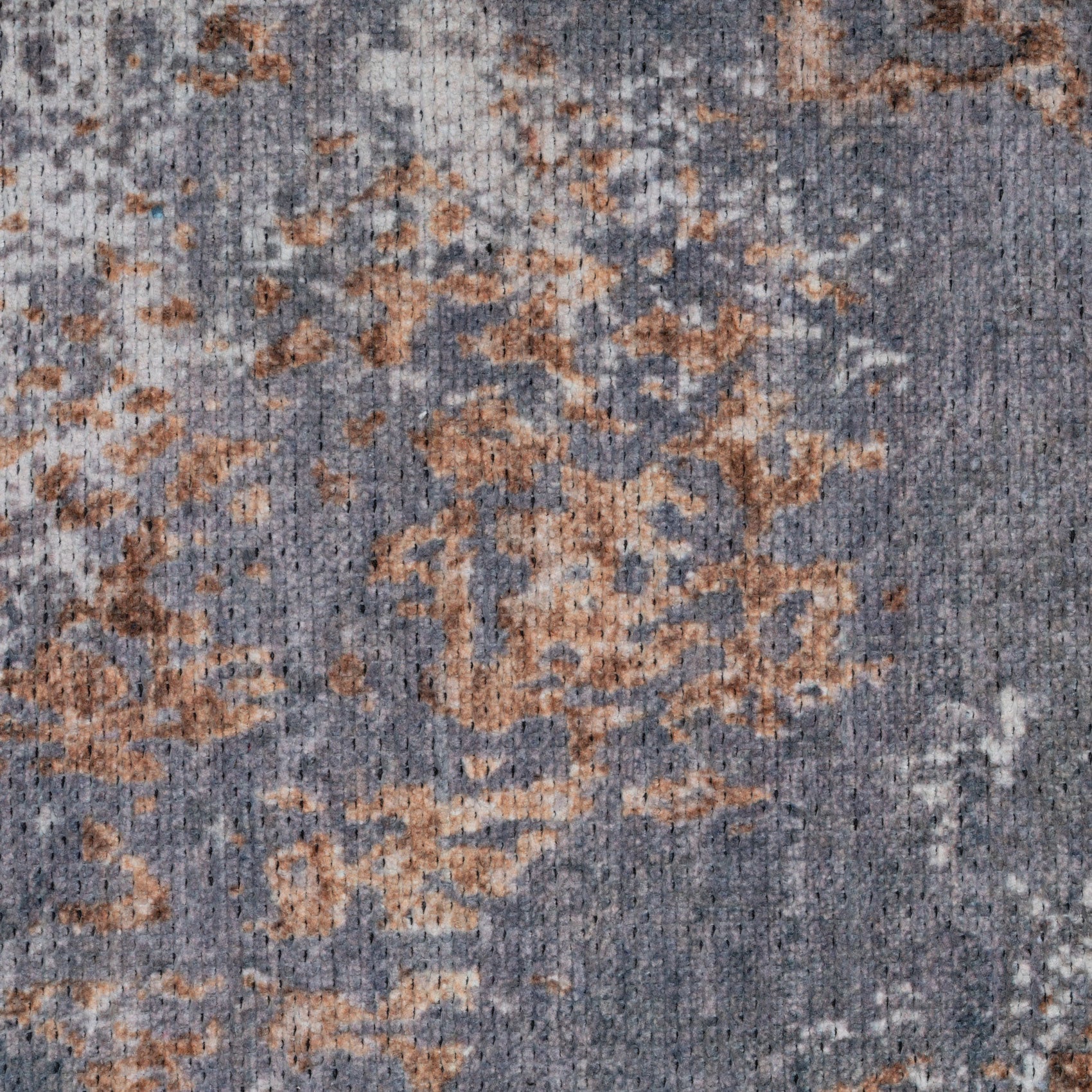 Washable Distressed Copper Blue Runner - Tobin - Image 3