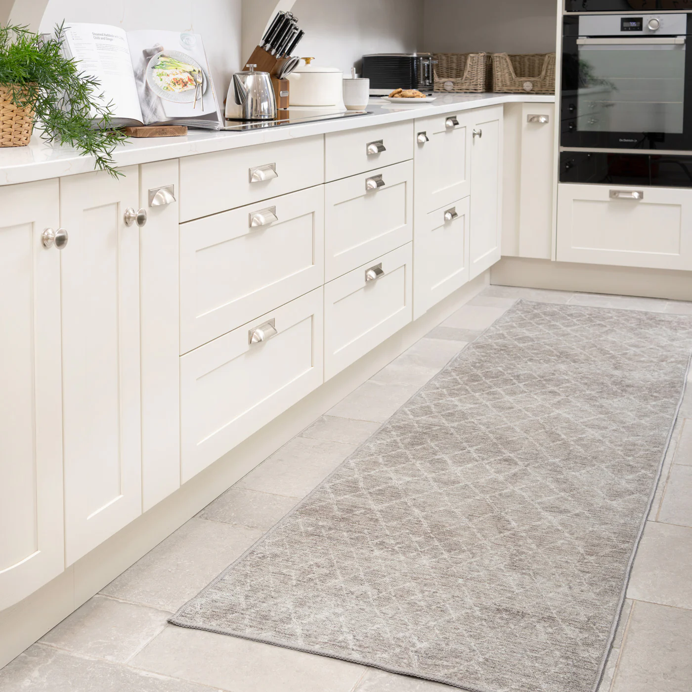 Washable Greige Berber Runner - Brindle - Image 4