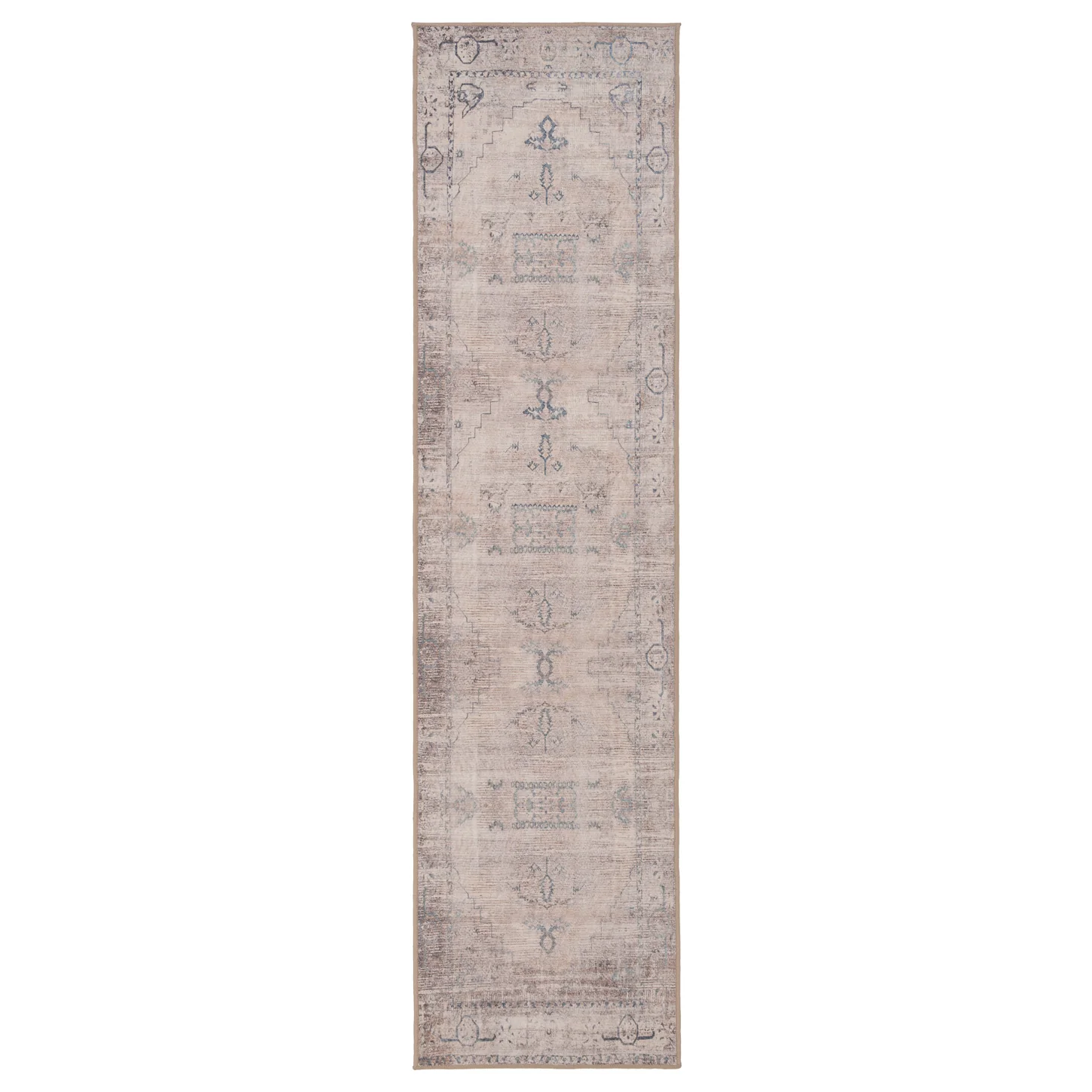 Washable Grey Blue Vintage Runner - Roam - Image 9