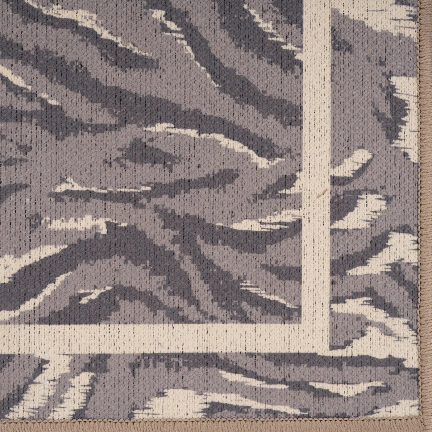 Washable Grey Zebra Print Doormat - Zebra - Image 2