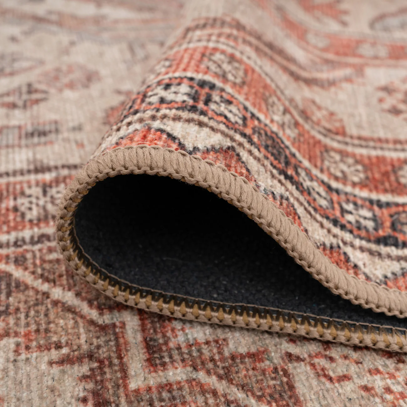 Distressed Terracotta Washable Runner - Rowe - Image 6