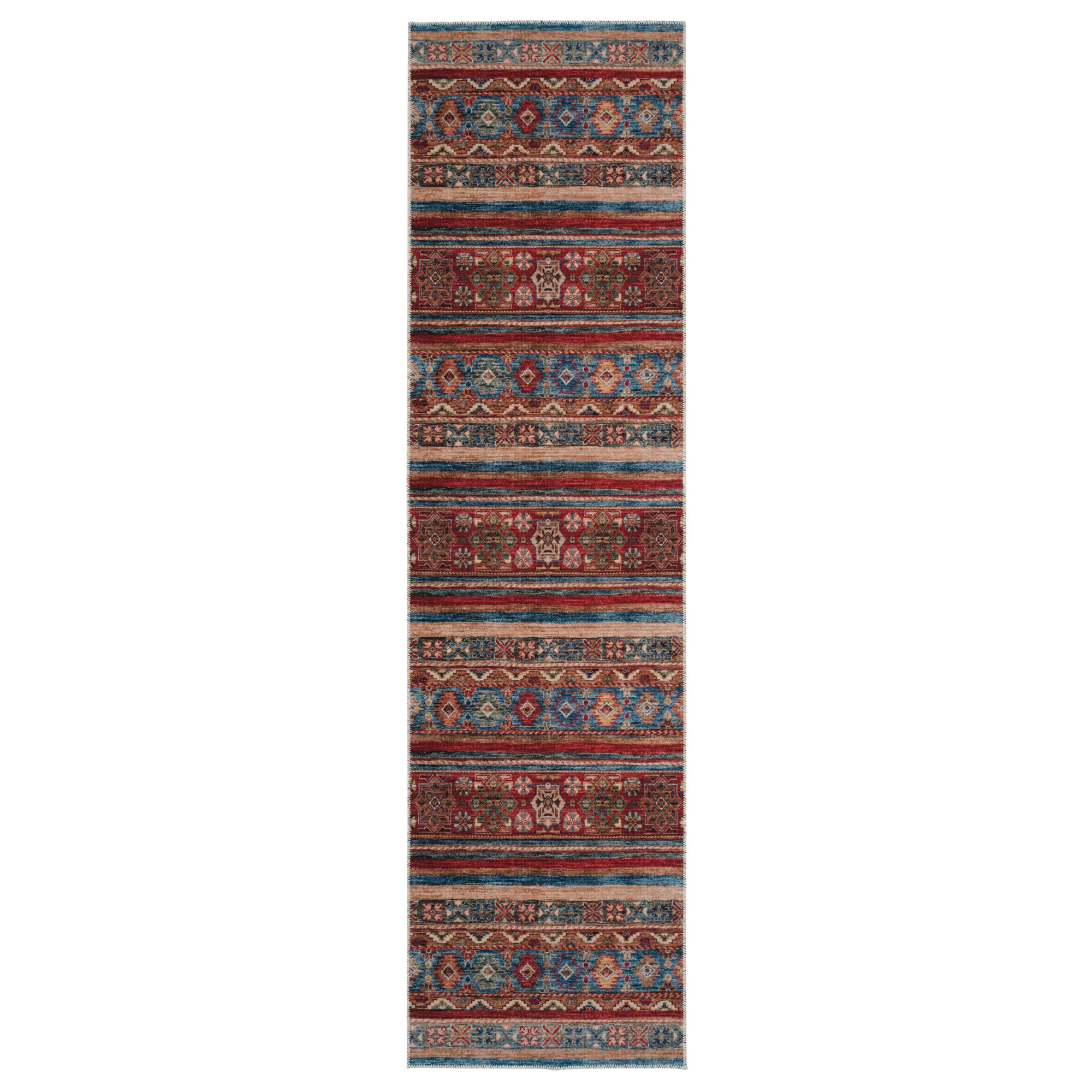 Washable Looped Multicolour Boho Runner - Alia - Image 2