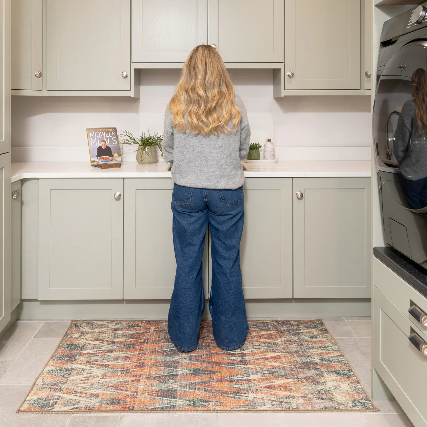 Washable Multicolour Kitchen Mat - Ziggy - Image 2