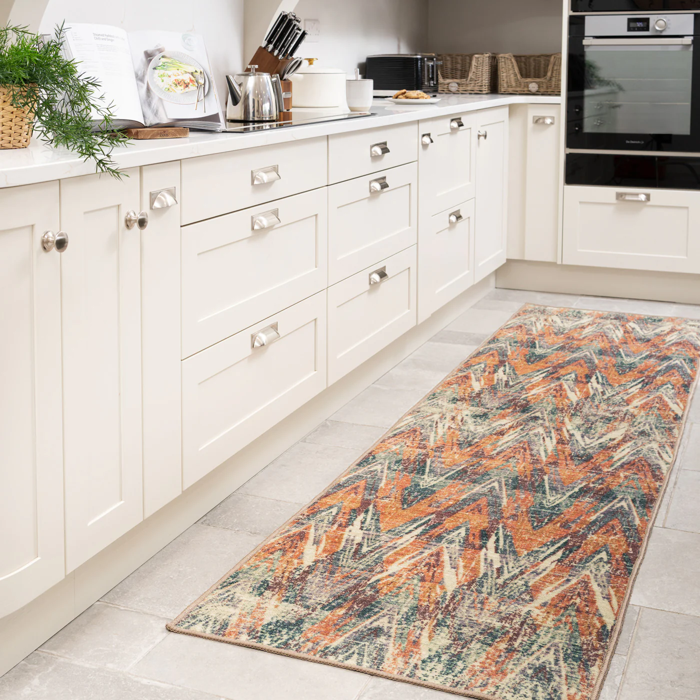 Washable Multicolour Zig Zag Runner - Ziggy - Image 4