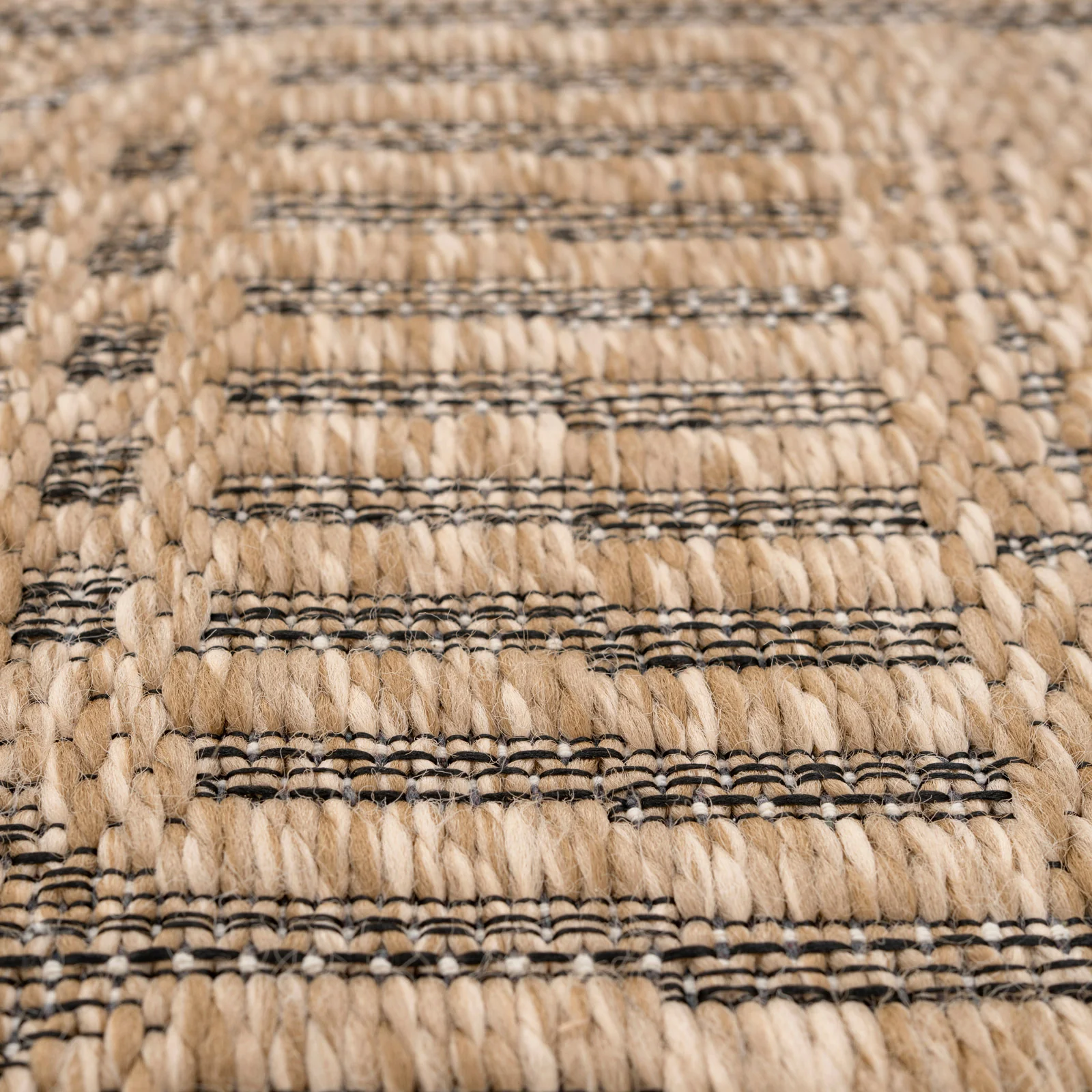 Washable Natural Brown Jute Style Runner - Kai - Image 2