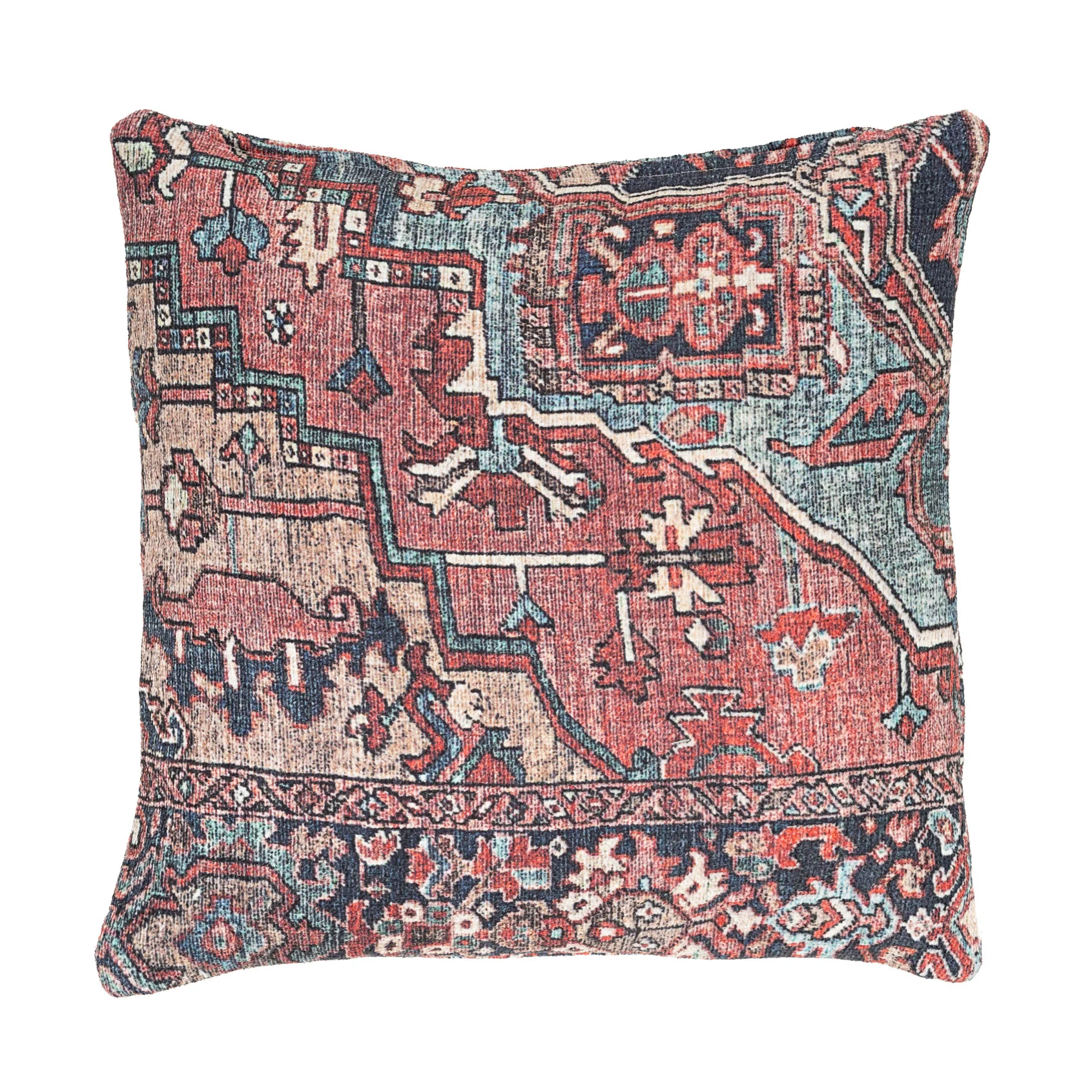 Flatwoven Washable Red Distressed Traditional Rug - Savanna - Image 18