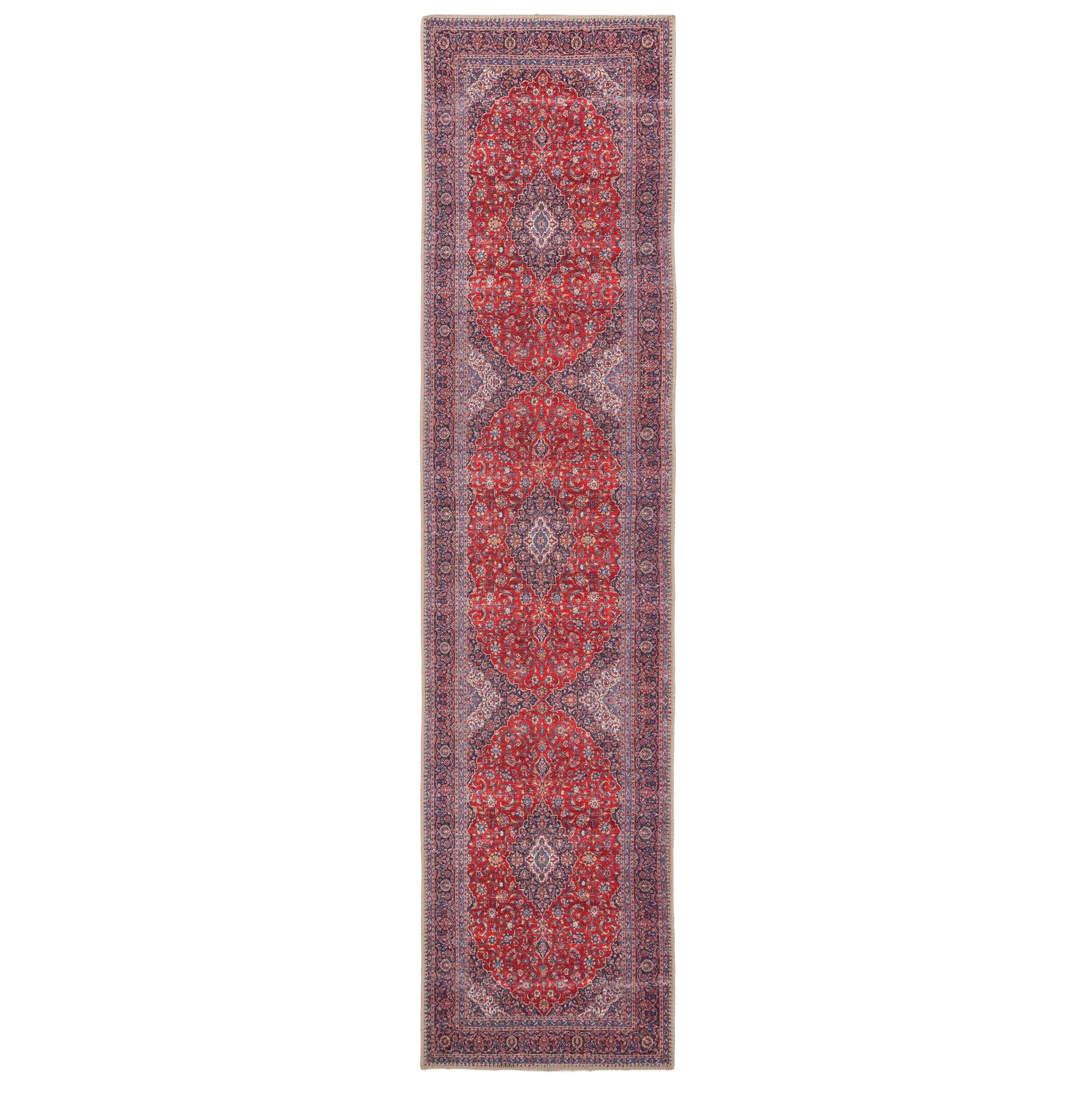 Flatwoven Washable Red Oriental Area Rug - Tullow - Image 12