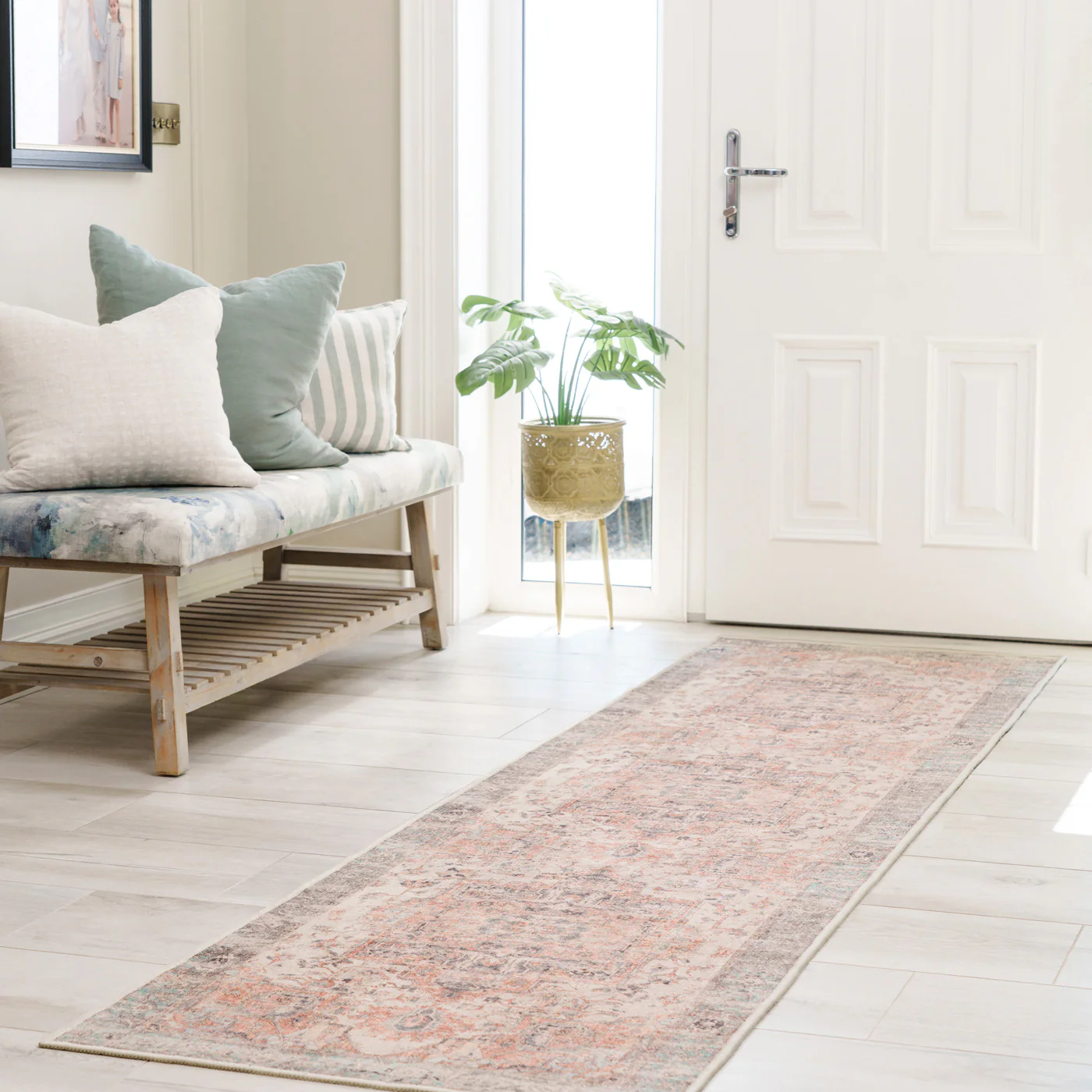 Washable Terracotta Vintage Runner - Sisu - Image 4