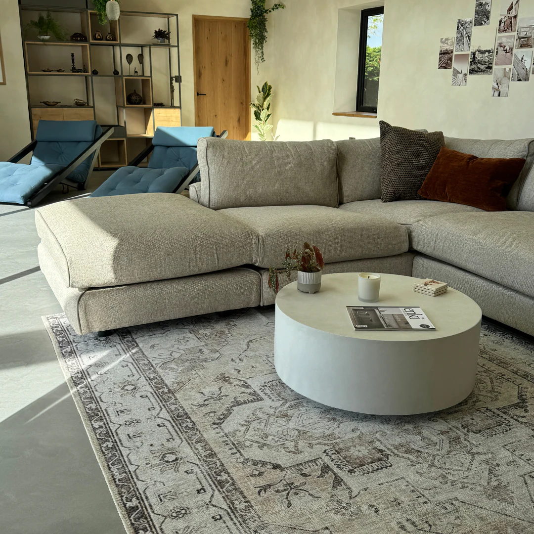 Flatwoven Washable Vintage Ivory Area Rug - Margot - Image 11