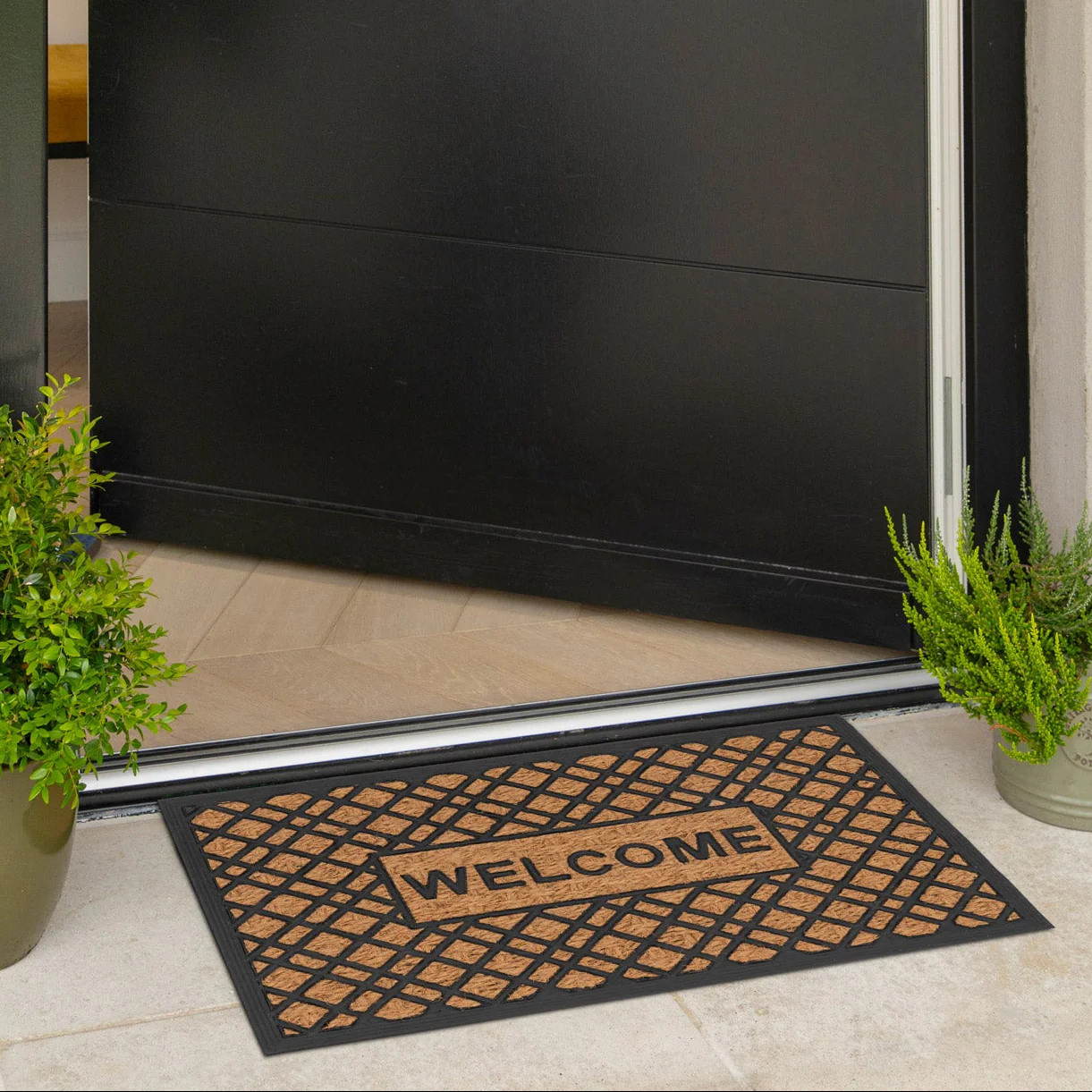 Welcome Coir Rubber Doormat - Image 2